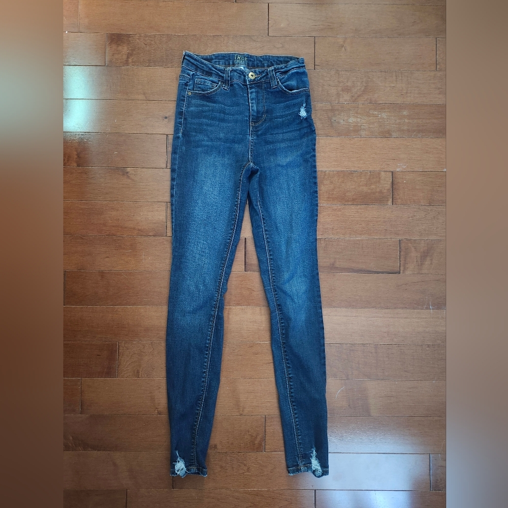 True Craft Blue Skinny Jeans High-Waisted